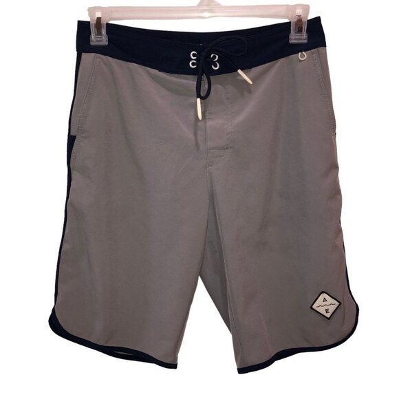 American Eagle Outfitters Mens Small Gray Drawstring Swim Board Shorts Size S - Picture 1 of 10